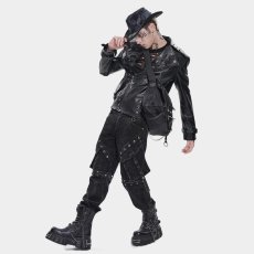 画像5: Punk-Studded Workwear style Crossbody Bag / ショルダーバッグ【Devil Fashion】 (5)