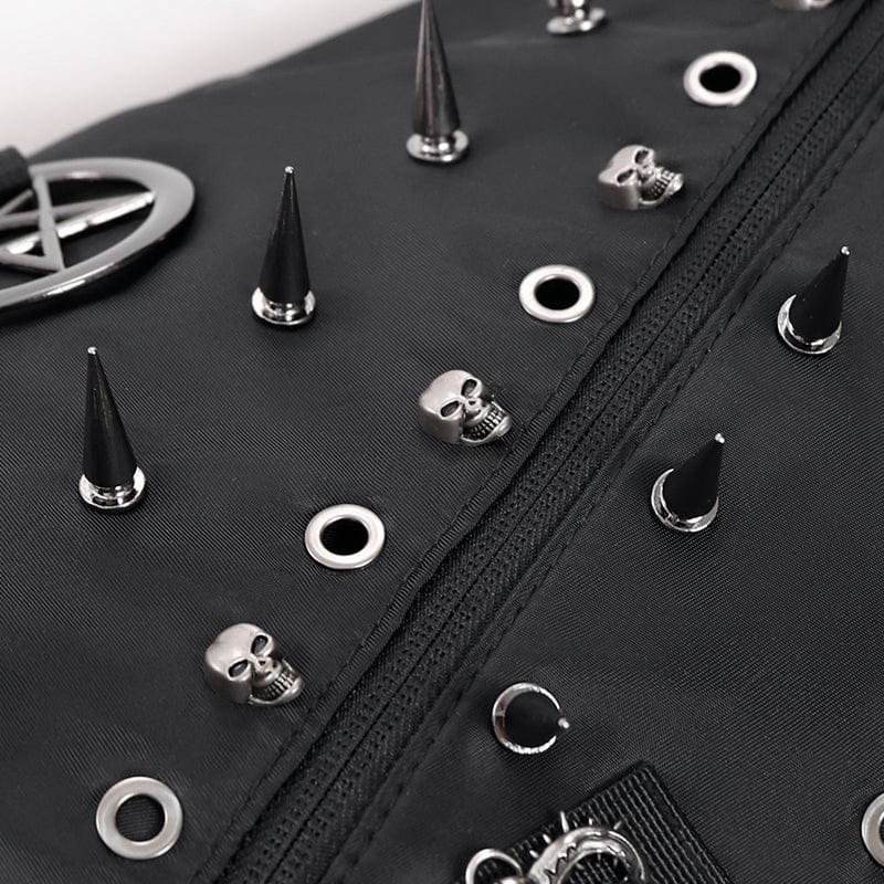 Punk-Studded Workwear style Crossbody Bag / ショルダーバッグ