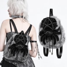 画像1: Spider / GRAY / ぬいぐるみバッグ【Devil Fashion】 (1)