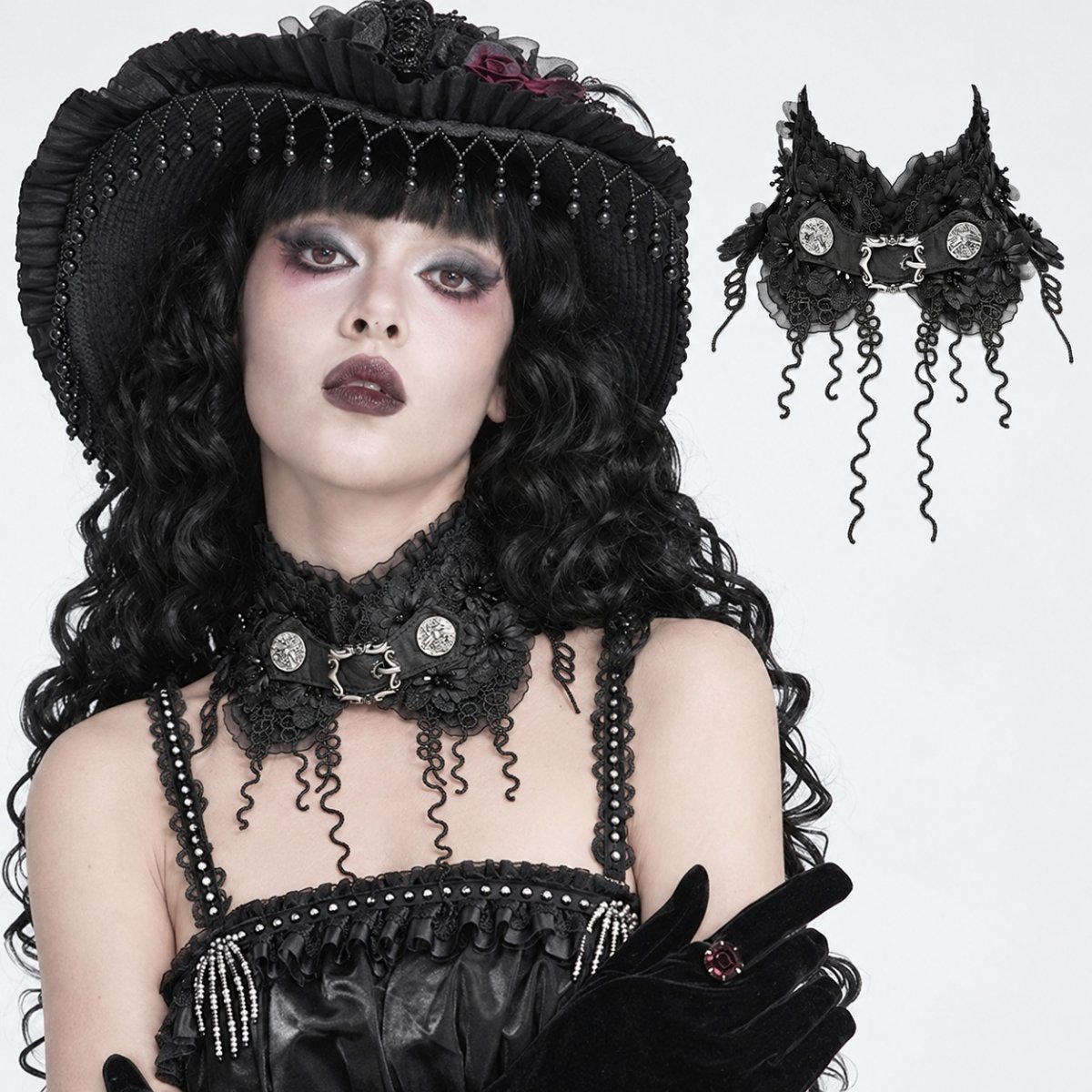 画像1: Floral Tassels / チョーカー【Devil Fashion】 (1)