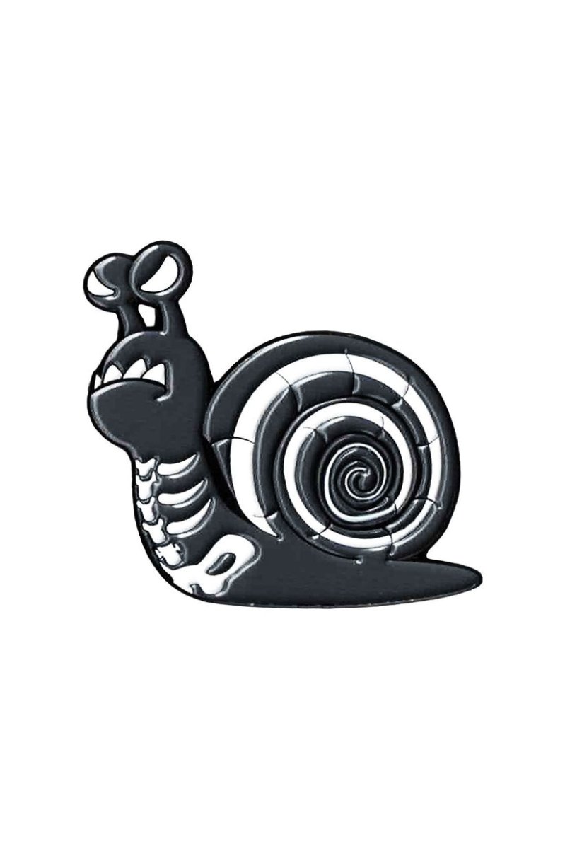 画像1: Escar Bones Snail Enamel Pin / ピン【VampireFreaks】 (1)