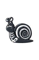 画像1: Escar Bones Snail Enamel Pin / ピン【VampireFreaks】 (1)
