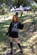 画像14: Batwing Pagoda Umbrella / SPOOKY SPIRAL / パゴダ傘【VampireFreaks】 (14)