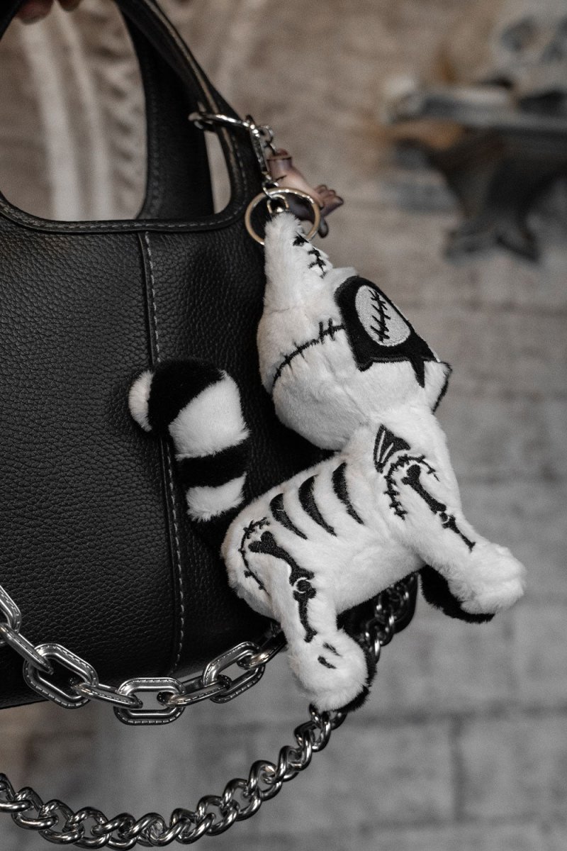 画像2: Stitch Kitty Plush Keychain / two tone / ぬいぐるみキーホルダー【VampireFreaks】 (2)