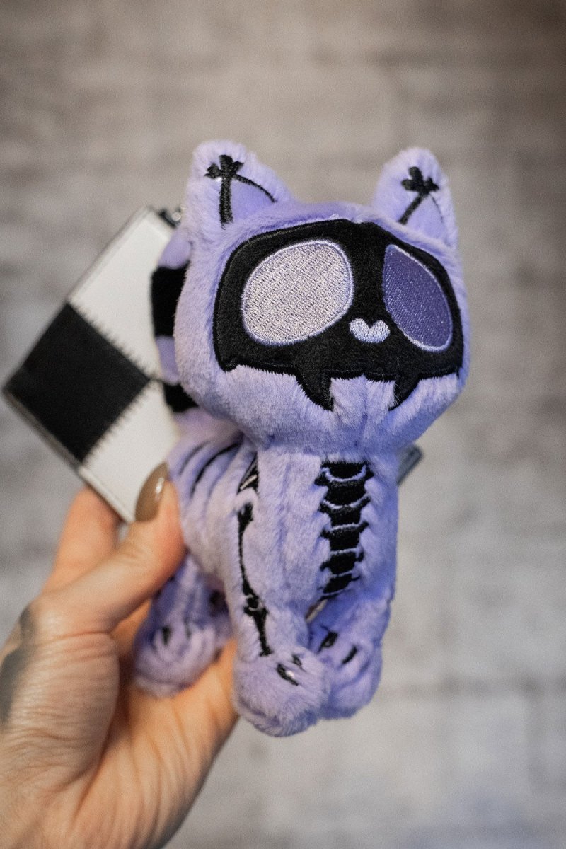 画像4: 💜数量限定💜Twilight Purple Skelekitty / Limited Edition / ぬいぐるみキーホルダー【VampireFreaks】 (4)