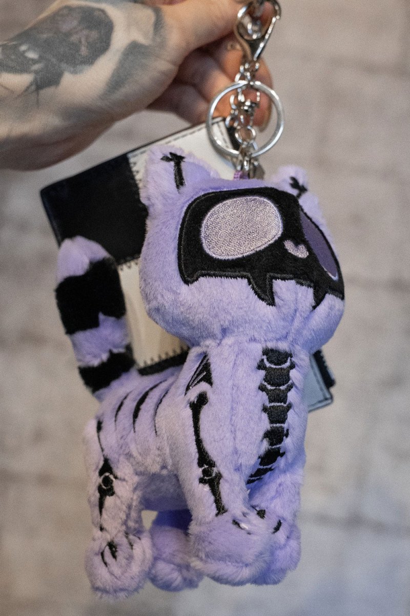 画像1: 💜数量限定💜Twilight Purple Skelekitty / Limited Edition / ぬいぐるみキーホルダー【VampireFreaks】 (1)