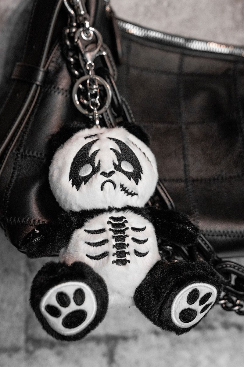 画像3: Death Metal Panda Plush Keychain / ぬいぐるみキーホルダー【VampireFreaks】 (3)