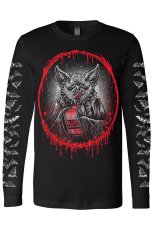 画像1: Bat Blood Snack Time / ロングスリーブＴシャツ【VampireFreaks】 (1)