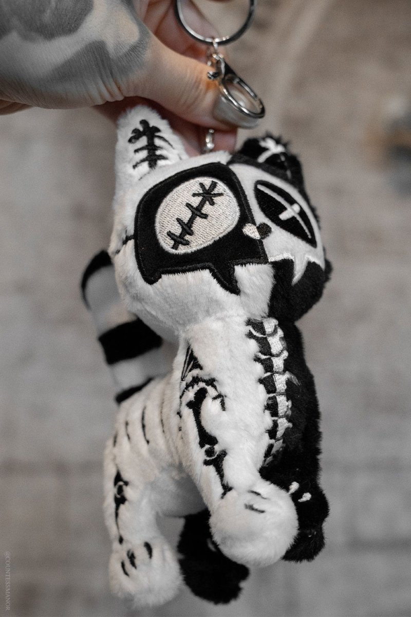 画像1: Stitch Kitty Plush Keychain / two tone / ぬいぐるみキーホルダー【VampireFreaks】 (1)