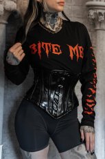 画像3: Bite Me / ロングスリーブＴシャツ【VampireFreaks】 (3)
