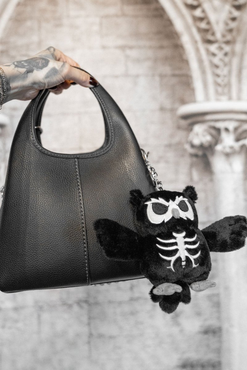 画像4: Skelehoot Owl Plush Keychain / ぬいぐるみキーホルダー【VampireFreaks】 (4)