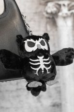 画像1: Skelehoot Owl Plush Keychain / ぬいぐるみキーホルダー【VampireFreaks】 (1)