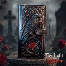 画像1: Twilight Bloom Embossed Purse 18.8cm / 黄昏のカラスと薔薇 / 財布【NEMESIS NOW】 (1)