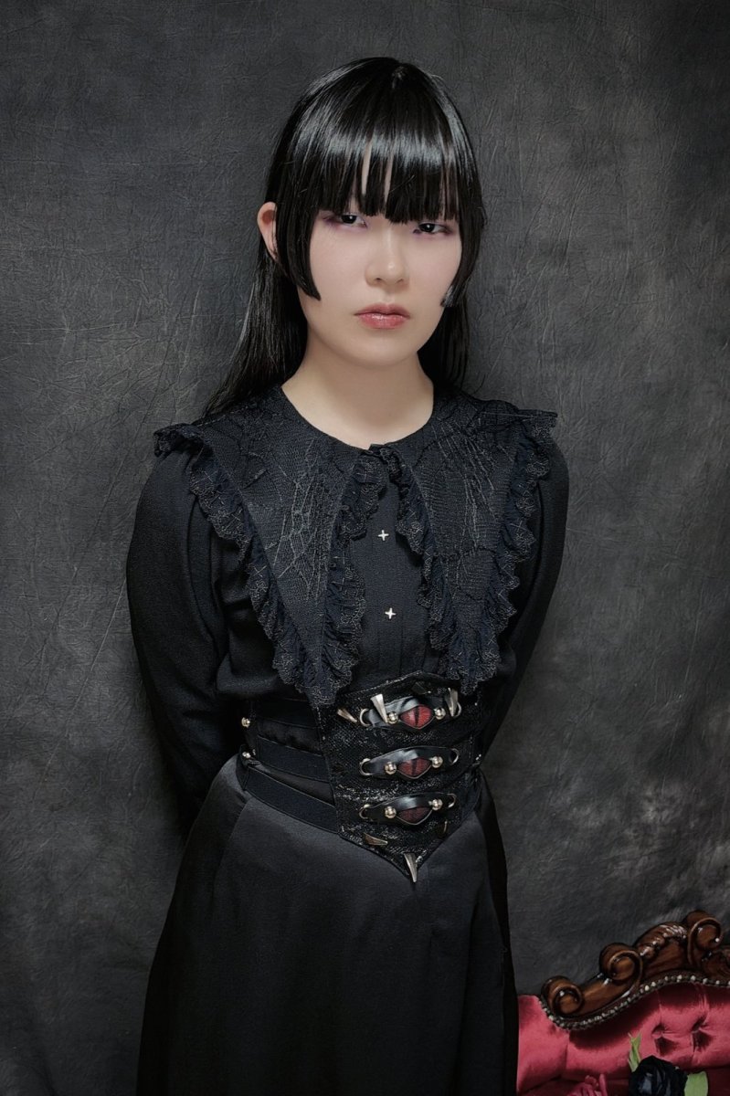 画像2: Spiked Evil Eyes Girdle / ウエストベルト【Devil Fashion】 (2)