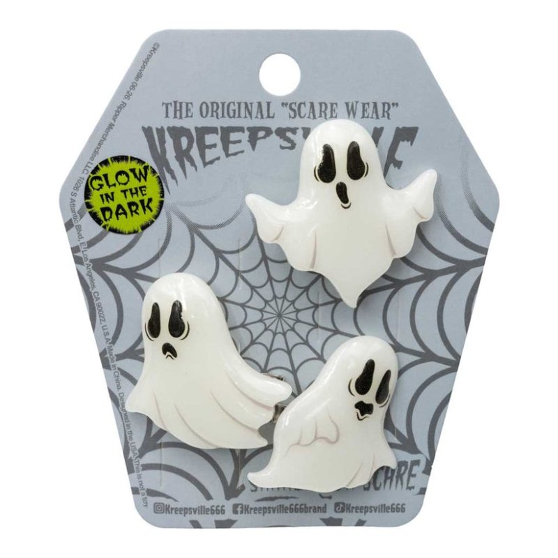 Ghost Hair Slide Glow in the Dark Trio / 3個セット / ヘアクリップ