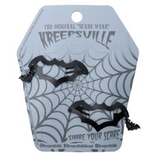 画像3: Bat Snap Hair Clips / Black / コウモリチャーム / ヘアクリップ【KREEPSVILLE 666】 (3)