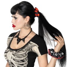 画像2: Skull and Crossbone Scrunchie Set / 2個セット / シュシュ【KREEPSVILLE 666】 (2)
