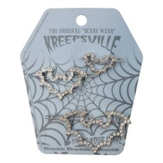 画像3: BAT OUTLINE / ラインストーン / ヘアクリップ【KREEPSVILLE 666】 (3)
