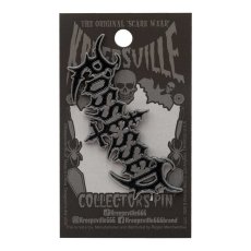 画像2: Possessed Black Metal Text Enamel Pin / ピン【KREEPSVILLE 666】 (2)