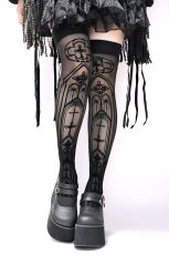 画像4: Gothic Cathedral / ニーハイストッキング【VampireFreaks】 (4)
