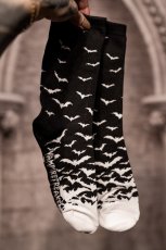 画像1: Phantom Bat Crew Socks / Black x White / ソックス【VampireFreaks】 (1)