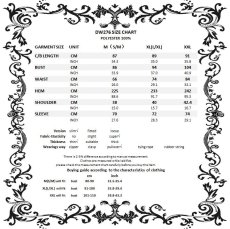 画像14: Gothic Lolita Lace V Neck Velvet Dress  / ワンピース【DARK IN LOVE】 (14)