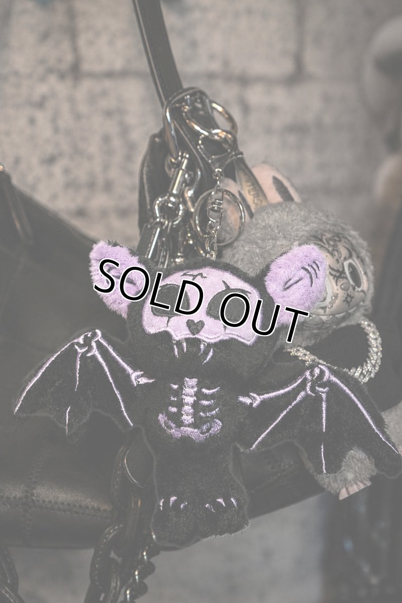 画像1: Skelebat Plush Keychain / Purple / コウモリ / ぬいぐるみキーホルダー【VampireFreaks】 (1)