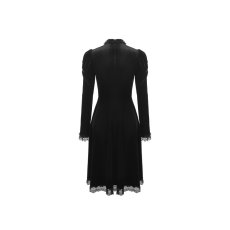画像3: Gothic Doll Puff Sleeves Velvet Dress / ワンピース【DARK IN LOVE】 (3)