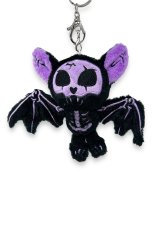画像3: Skelebat Plush Keychain / Purple / コウモリ / ぬいぐるみキーホルダー【VampireFreaks】 (3)