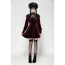 画像6: Dark Red Velvet Gothic Doll Dress / ワンピース【DARK IN LOVE】 (6)