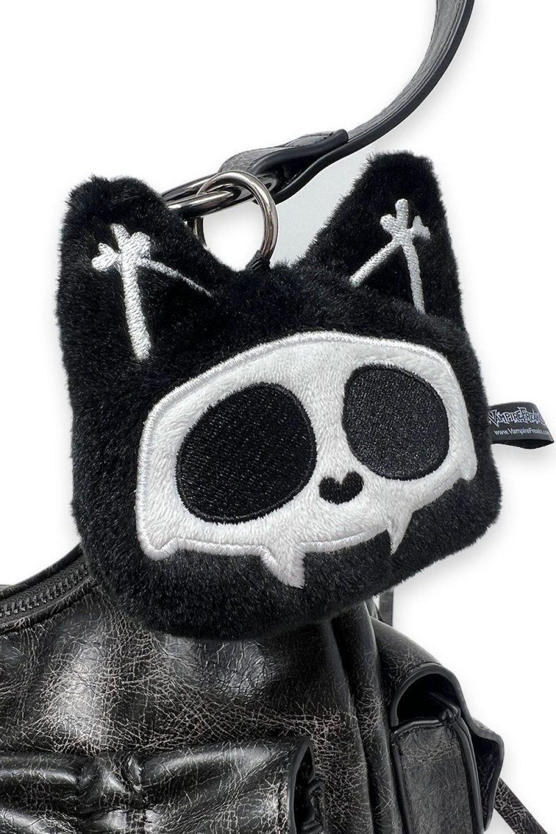 画像4: Skelekitty Coin Purse Charm / ぬいぐるみコインポーチ【VampireFreaks】 (4)