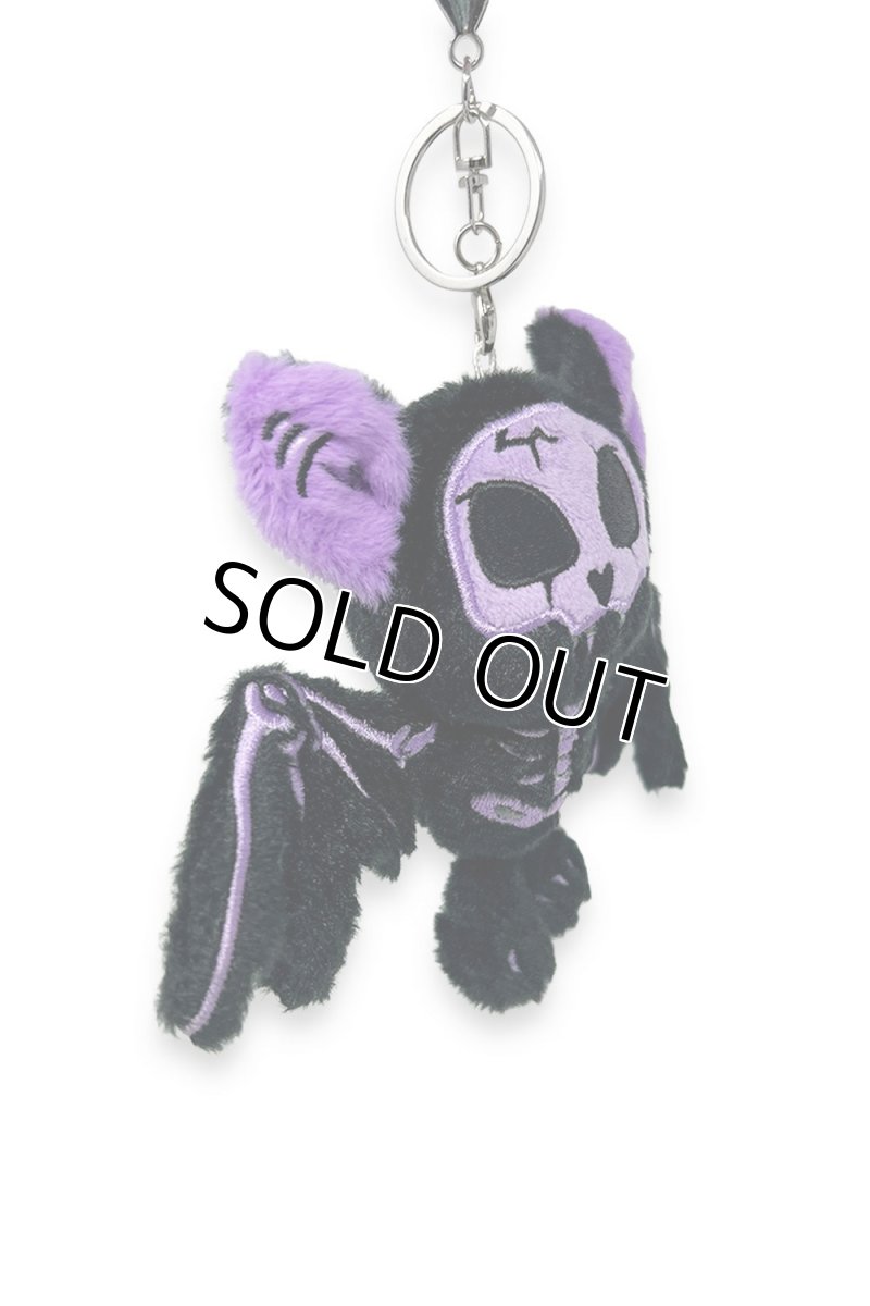 画像4: Skelebat Plush Keychain / Purple / コウモリ / ぬいぐるみキーホルダー【VampireFreaks】 (4)