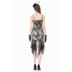 画像10: Two-Tone Lace Patchwork Dress / 灰薔薇の残影 / ワンピース【DARK IN LOVE】 (10)