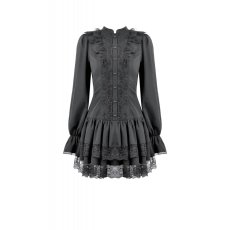画像2: Lolita Dark Gothic Low-Waist Dres / ワンピース【DARK IN LOVE】 (2)