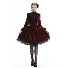 画像4: Gothic Ghost Blood Cross Velvet Dress / RED / ワンピース【DARK IN LOVE】 (4)