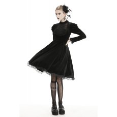 画像7: Gothic Doll Puff Sleeves Velvet Dress / ワンピース【DARK IN LOVE】 (7)
