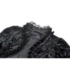 画像8: Gothic Patterned Velvet Lace Flared Sleeves Shrug / ボレロ【DARK IN LOVE】 (8)
