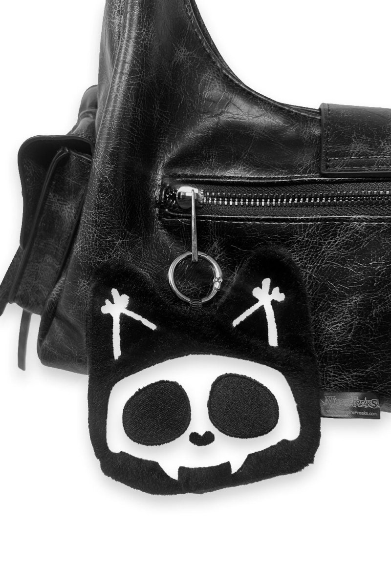 画像1: Skelekitty Coin Purse Charm / ぬいぐるみコインポーチ【VampireFreaks】 (1)