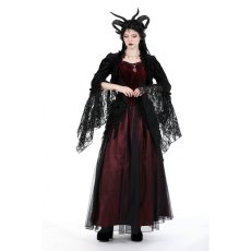 画像5: Gothic Patterned Velvet Lace Flared Sleeves Shrug / ボレロ【DARK IN LOVE】 (5)