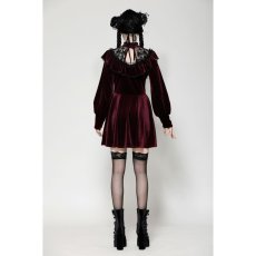 画像10: Dark Red Velvet Gothic Doll Dress / ワンピース【DARK IN LOVE】 (10)