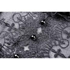 画像10: Gothic Doll Puff Sleeves Velvet Dress / ワンピース【DARK IN LOVE】 (10)