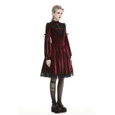 画像8: Gothic Ghost Blood Cross Velvet Dress / RED / ワンピース【DARK IN LOVE】 (8)