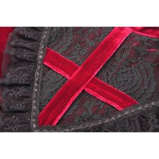画像10: Gothic Ghost Blood Cross Velvet Dress / RED / ワンピース【DARK IN LOVE】 (10)