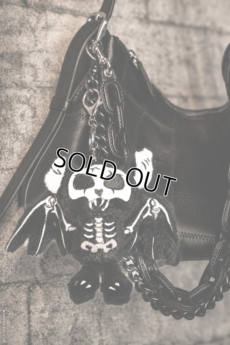 画像1: Skelebat Plush Keychain / White / コウモリ / ぬいぐるみキーホルダー【VampireFreaks】 (1)