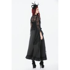 画像7: Gothic Crimson-Shadow Lace Maxi Skirt / スカート【DARK IN LOVE】 (7)