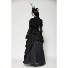 画像8: Dark rose embossed velvet lace sleeves top / トップス【DARK IN LOVE】 (8)