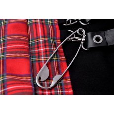 画像10: Grid irregular hem skirt / RED / スカート【DARK IN LOVE】 (10)