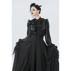 画像4: Gothic Nun Pleated Maxi Skirt / スカート【DARK IN LOVE】 (4)