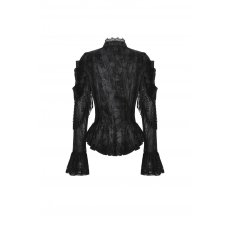 画像3: Dark rose embossed velvet lace sleeves top / トップス【DARK IN LOVE】 (3)