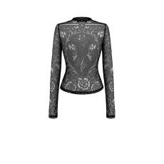 画像4: Skull and Floral Vine Mesh Sheer Top / トップス【DARK IN LOVE】 (4)